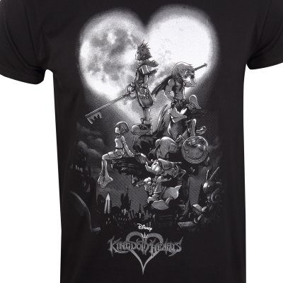 Disney Kingdom Hearts T-Shirt  Schwarz Unisex Poster