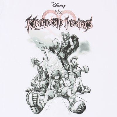 Disney Kingdom Hearts T-Shirt  Weiß Unisex Skyline