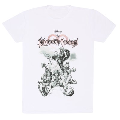 Disney Kingdom Hearts T-Shirt  Weiß Unisex Skyline