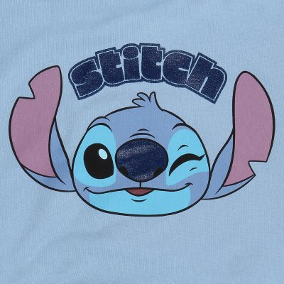 Disney Lilo and Stitch Hoodie  Blau Unisex Stitch Hoodie  Blau Unisex Cute Face