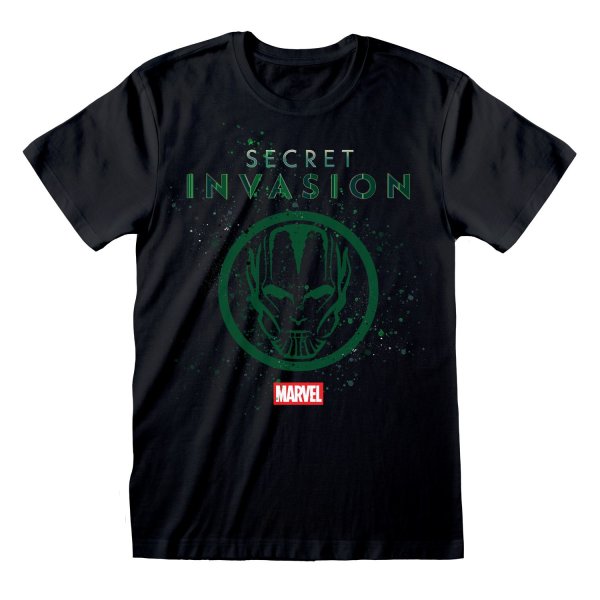 Secret Invasion T-Shirt  Schwarz Unisex Logo Icon