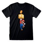 Super Mario Bros T-Shirt  Schwarz Unisex Mario Coin