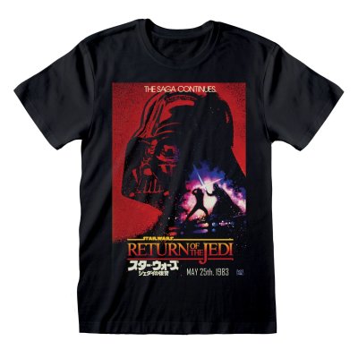 Star Wars T-Shirt  Schwarz Unisex Vader Poster