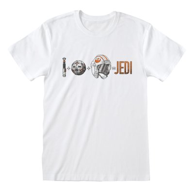 Star Wars T-Shirt  Weiß Unisex Jedi Calculation