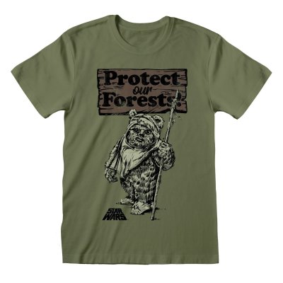 Star Wars T-Shirt  Khaki Unisex Protect Our Forests Colour
