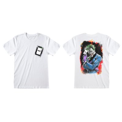 Warner Bros 100 T-Shirt  Weiß Unisex Joker T-Shirt...