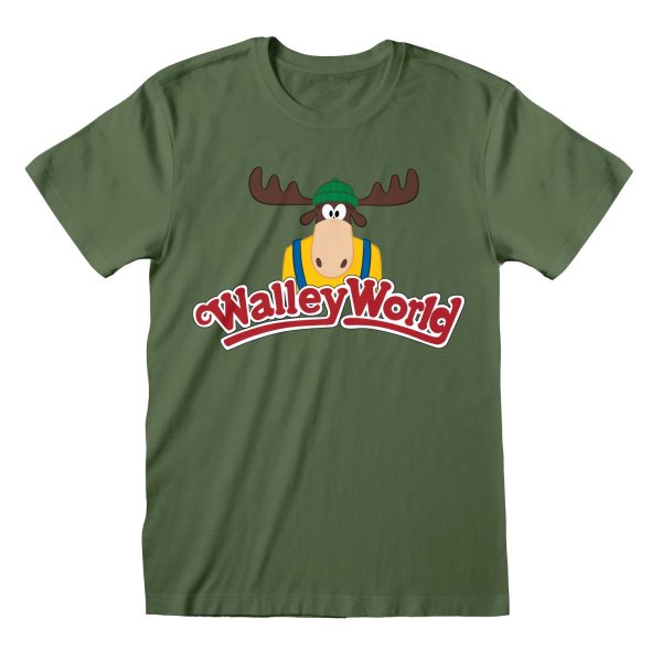 Warner Bros 100 T-Shirt  Olive Unisex National Lampoons Walley World