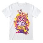 Warner Bros 100 T-Shirt  Weiß Unisex Looney Tunes 100