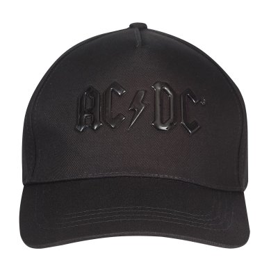 ACDC Baseball Cap Shiny Black Logo (Snapback)