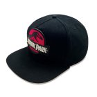 Jurassic Park Snapback Cap  Schwarz Red Logo