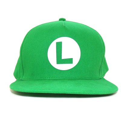 Nintendo Super Mario Snapback Cap  Grün Luigi Badge