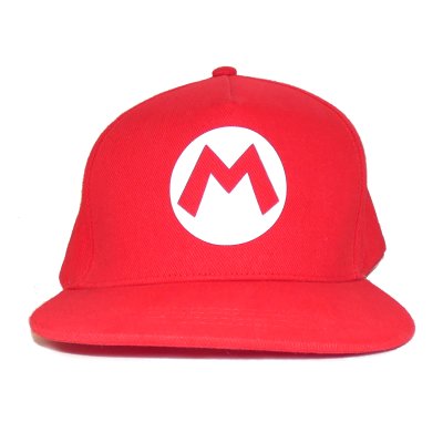 Nintendo Super Mario Snapback Cap  Rot Mario Badge