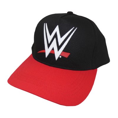 WWE Baseball Cap Schwarz & Rot Logo