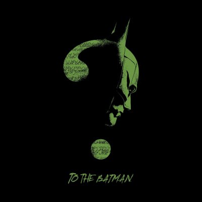 DC The Batman T-Shirt  Schwarz Unisex Riddler Silhouette...