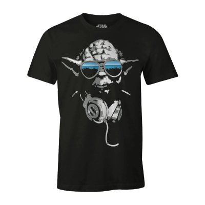 Star Wars T-Shirt Schwarz DJ Yoda Unisex