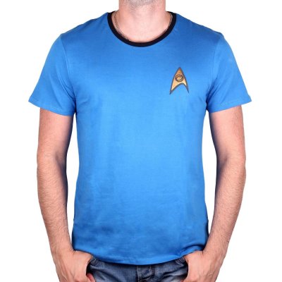 Star Trek T-Shirt Blau Spock Kostüm Blau Unisex