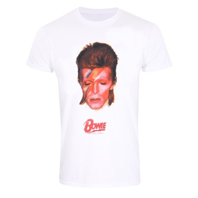 David Bowie T-Shirt Weiß Unisex Aladdin Sane