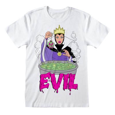 Disney Snow White T-Shirt Weiß Unisex Evil Queen