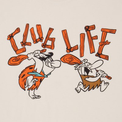 The Flintstones T-Shirt Beige Unisex Club Life