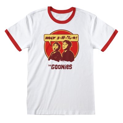 The Goonies Ringer T-Shirt Weiß Unisex Retro