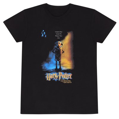 Harry Potter T-Shirt Schwarz Unisex Dobby Poster