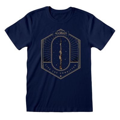 Hogwarts Legacy T-Shirt Navyblau Unisex Golden Wand