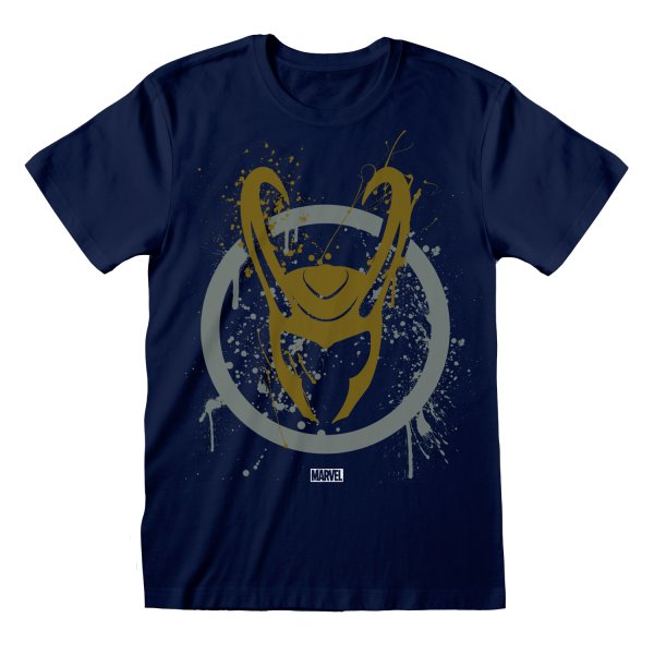 Marvel Studios Loki: Season 2 T-Shirt Navyblau Unisex Splatter Logo