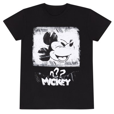 Mickey Mouse T-Shirt Schwarz Unisex Poster Style