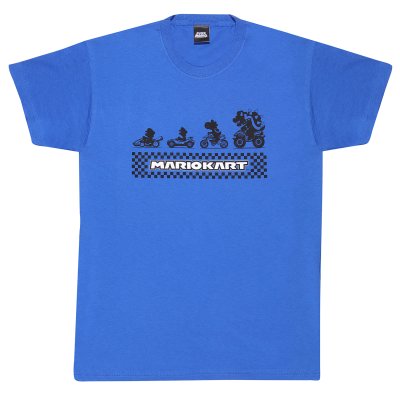 Nintendo Super Mario Kart T-Shirt Navyblau Unisex Silhouette