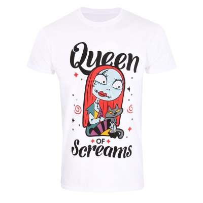 Nightmare Before Christmas T-Shirt Weiß Unisex Queen Of Screams