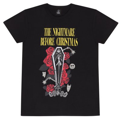 Nightmare Before Christmas T-Shirt Schwarz Unisex Jack...