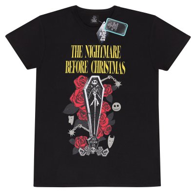 Nightmare Before Christmas T-Shirt Schwarz Unisex Jack...