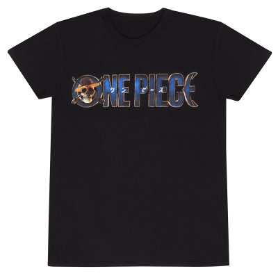 One Piece T-Shirt Schwarz Unisex Logo