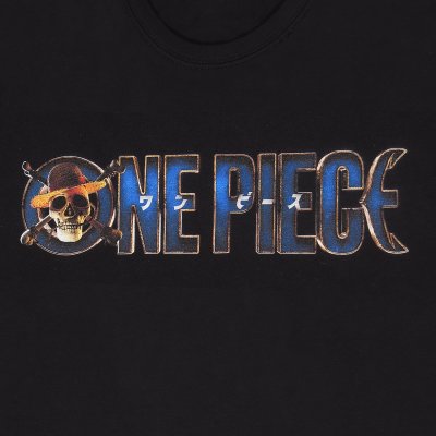 One Piece T-Shirt Schwarz Unisex Logo