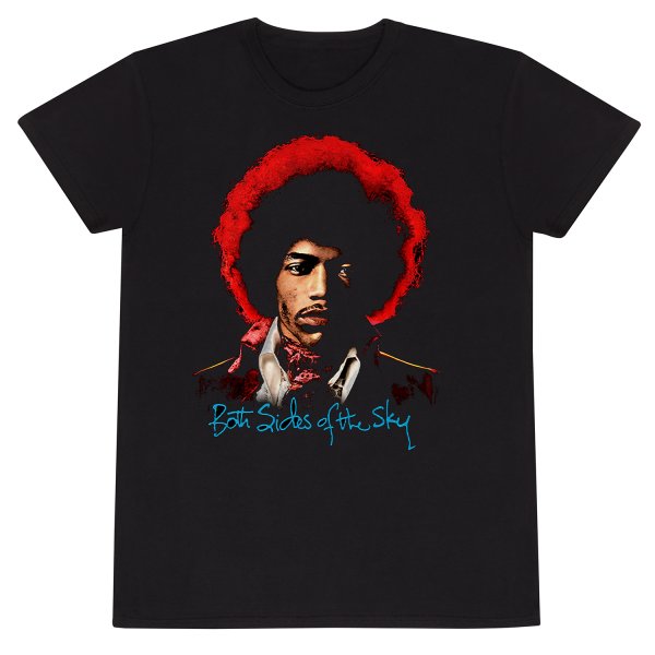 Jimi Hendrix T-Shirt Schwarz Unisex Both Sides Of The Sky