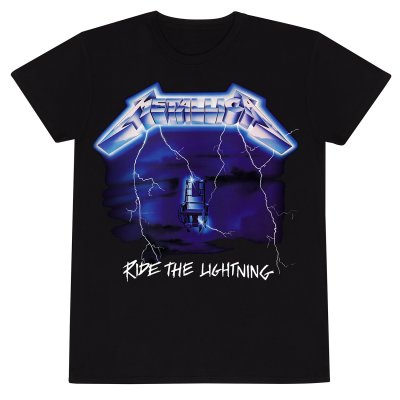 Metallica T-Shirt Schwarz Unisex Ride The Lightening Tracks