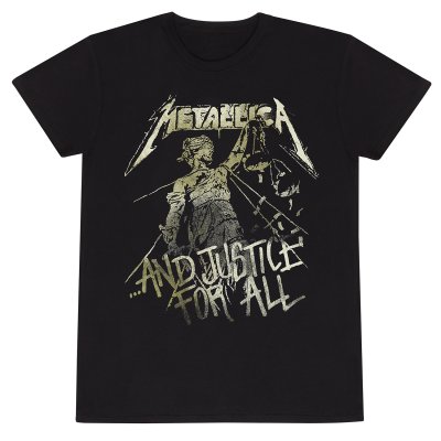 Metallica T-Shirt Schwarz Unisex And Justice For All Tracks