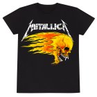 Metallica T-Shirt Schwarz Unisex Flaming Skull Tour 94