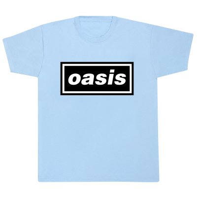 Oasis T-Shirt Himmelblau Unisex Decca Logo