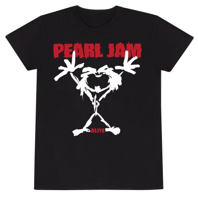 Pearl Jam T-Shirt Schwarz Unisex Stickman