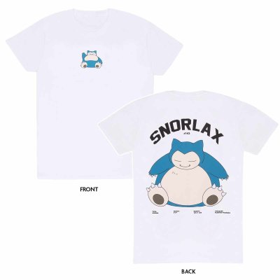 Pokemon T-Shirt Weiß Unisex Snorlax