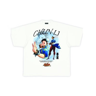 Streetfighter T-Shirt Weiß Unisex Chun-Li