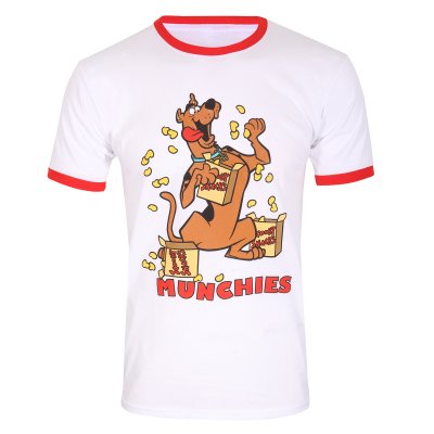 Scooby-Doo Ringer T-Shirt Weiß Unisex Munchies