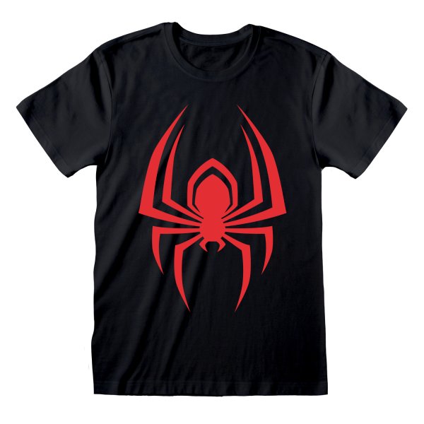 Marvel Studios Spider-man: Miles Morales Video Game T-Shirt Schwarz Unisex Hanging Spider