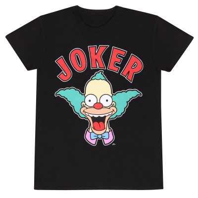 The Simpsons T-Shirt Schwarz Unisex Krusty Joker