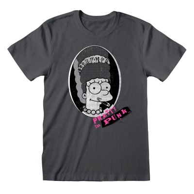 The Simpsons T-Shirt Grau Unisex Marge Punk
