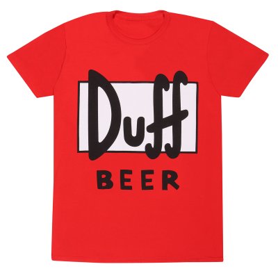 The Simpsons T-Shirt Rot Unisex Duff