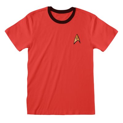 Star Trek T-Shirt Rot Unisex Red Uniform Ringer T-Shirt