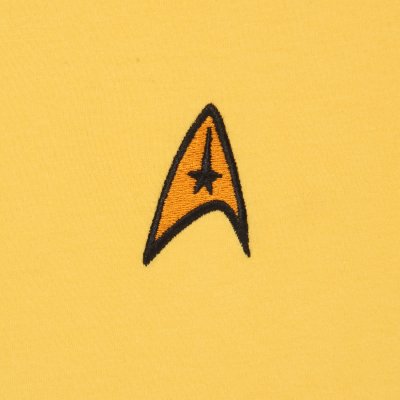 Star Trek T-Shirt Gelb Unisex Yellow Uniform Ringer T-Shirt