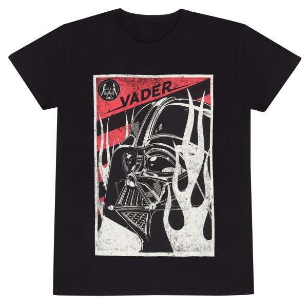 Star Wars T-Shirt Schwarz Unisex Vader Frame